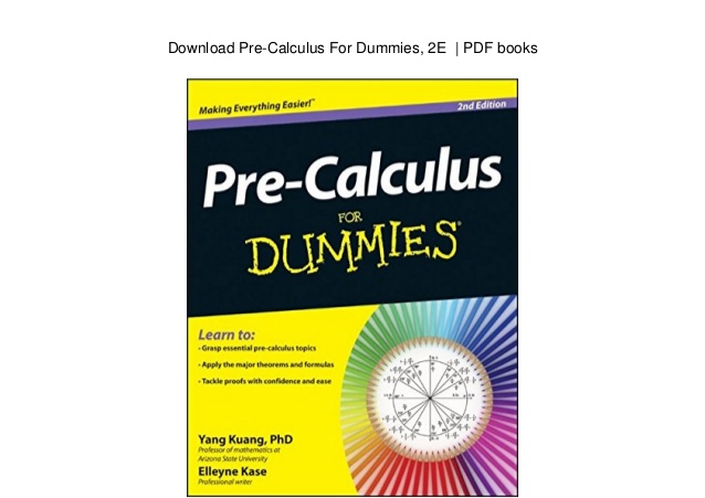 pre calculus for dummies irl